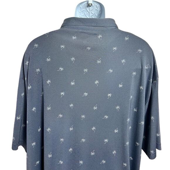 Men's Ben Hogan Performance Golf Polo Shirt Sz 3XL Blue Palm Tree Print Athletic - Picture 6 of 8
